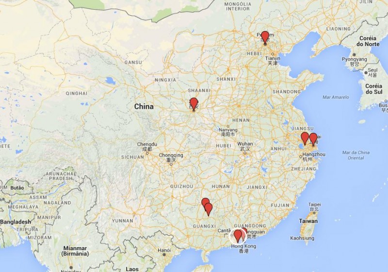 Roteiro CHINA MAPA